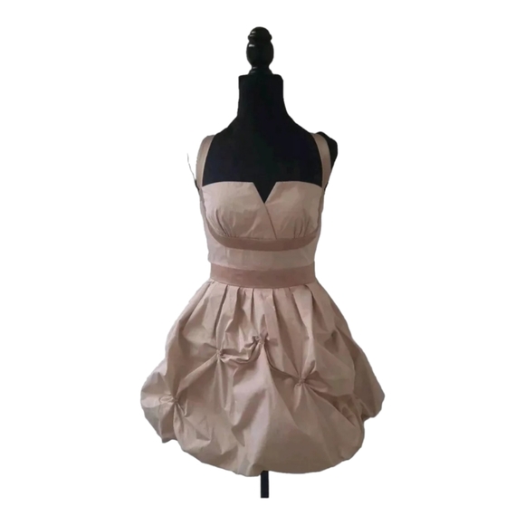 XXI formal Size 6 Sleeveless Ruched Sheath Silky Dress Fairy Party Prom Spring - Picture 1 of 9